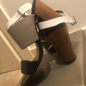 Multi-Colored Block Heels